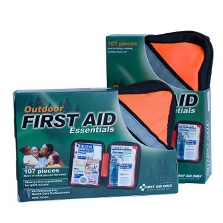 FIRST AID ONLY Outdoor First Aid Kit, 107 Piece, Fabric Case FAO420